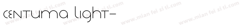 centuma light字体转换